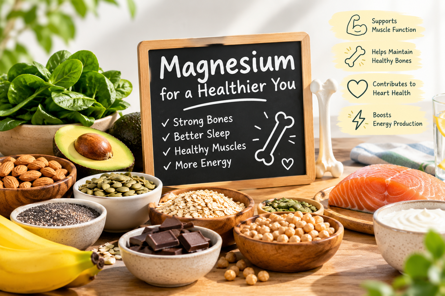 Magnesium Explained: Benefits, Food Sources and Daily Needs